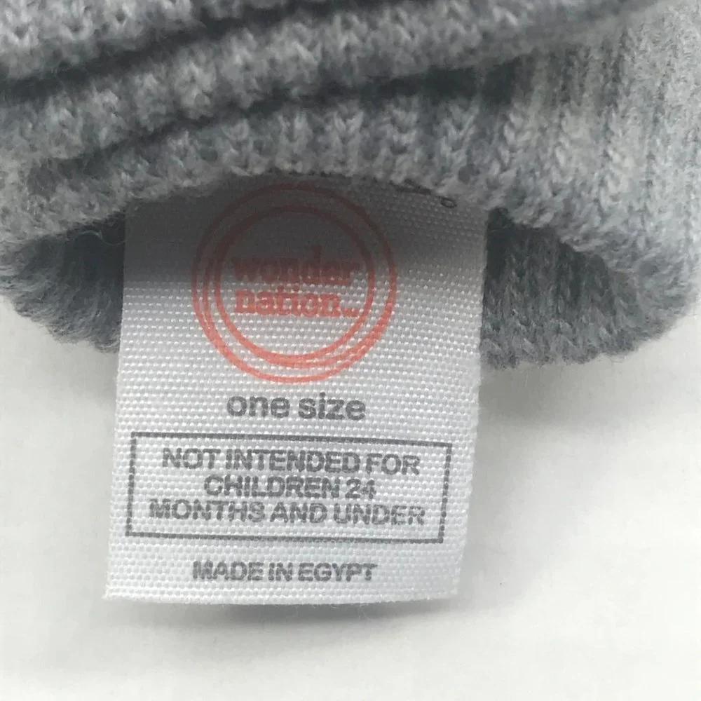 2 Pair Pack Wonder Nation Children's Gloves Black And Gray Ages Over 24 Months